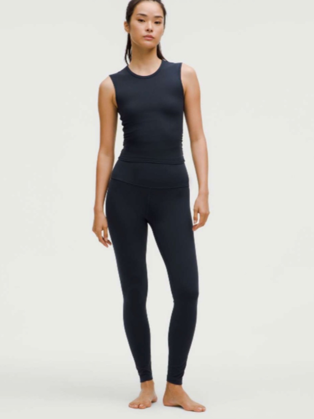 Lululemon All It Takes Back-Twist Ribbed Tank Top True Navy Size 6
